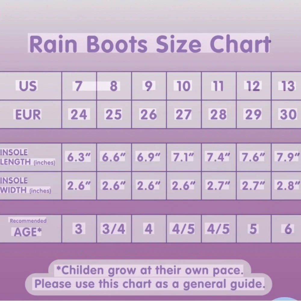 Skeeper Kids' Navy Rain Boots with Neon Green Soles Size EU 25 /US 8